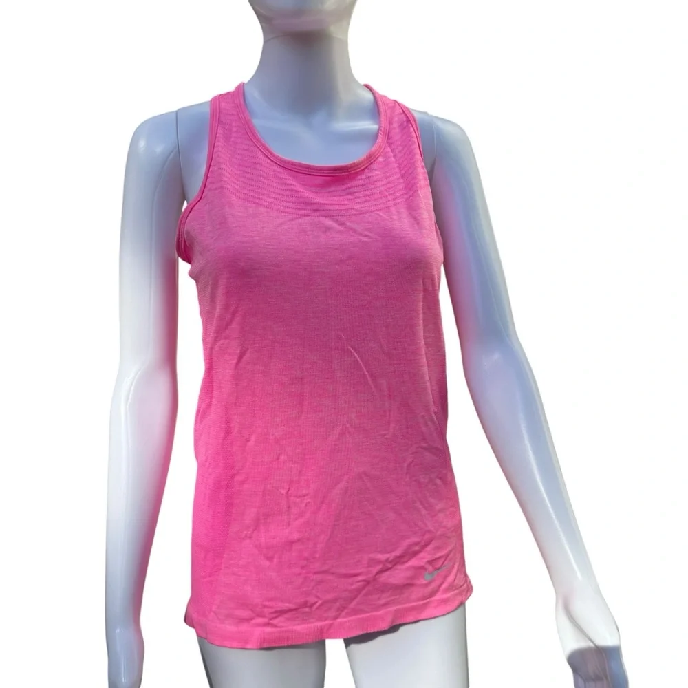 Nike Women’s Pink Dri-Fit Running Racerback Tank Size Medium EUC